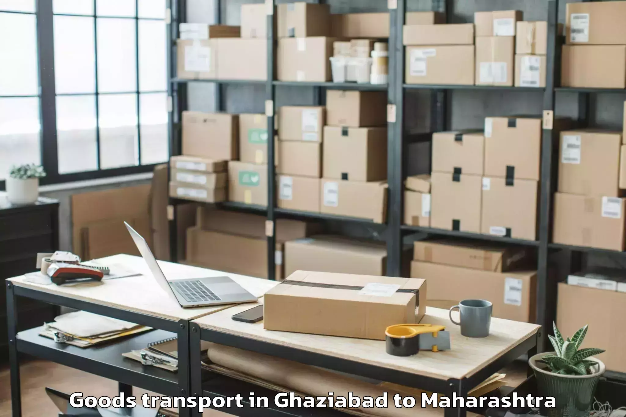 Book Your Ghaziabad to Shevgaon Goods Transport Today